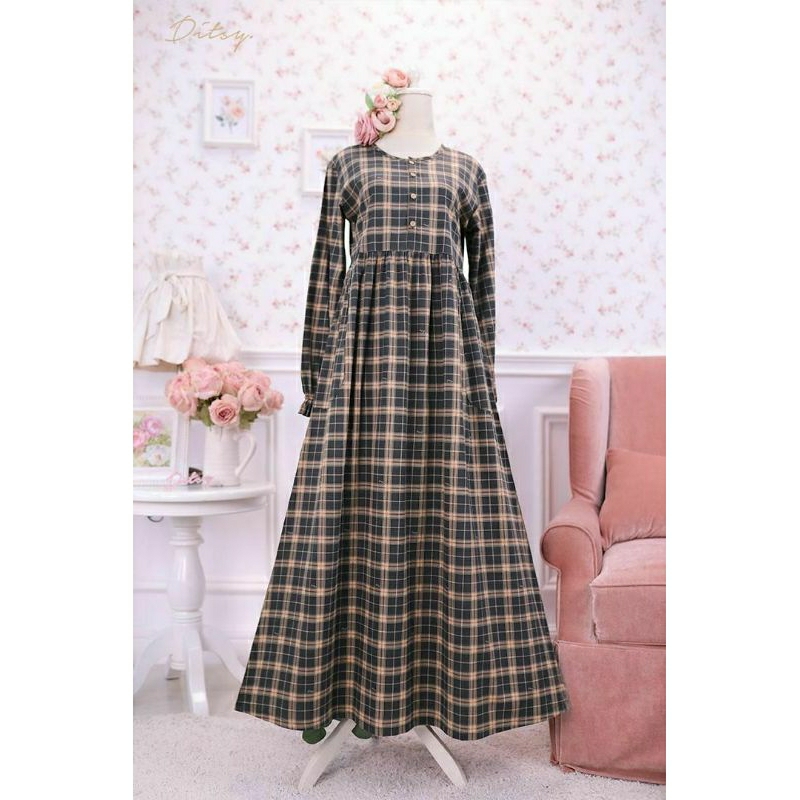 READY SIAP KIRIM BISA SHOPEE VIDEO DITSY OKTOBER DALEA MINDNIGT BLUE M, LIL. DALEA MIDNIGHT BLUE 3, 