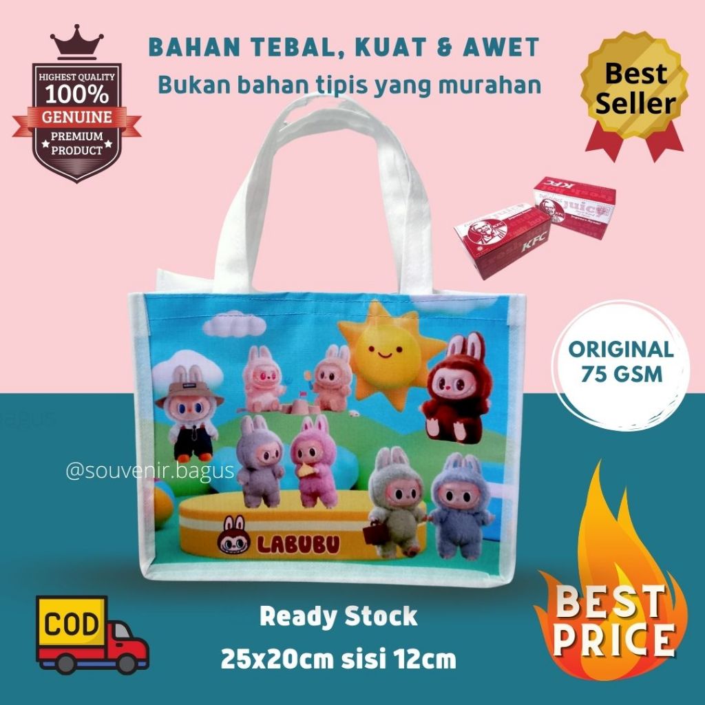 

TAS ULTAH LABUBU Goodie bag labubu keychain gantungan souvenir labubu