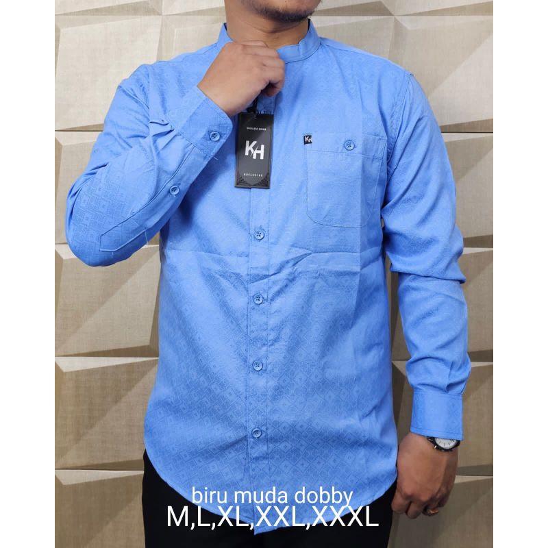 Baju Kemko Kh Kemeja Koko Baju Muslim Busana Muslim Motip Baru
