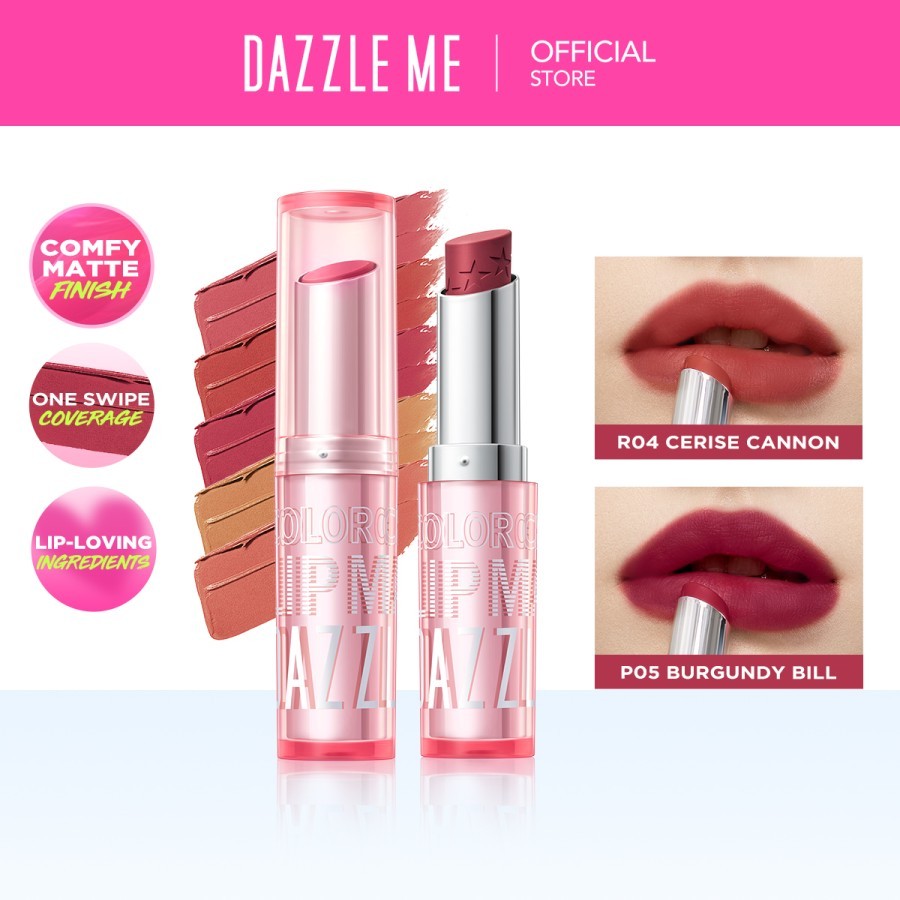 KS DAZZLE ME Color Chrome Lip Matte Lipstik DazzleMe LipMatte Lipstick Waterproof
