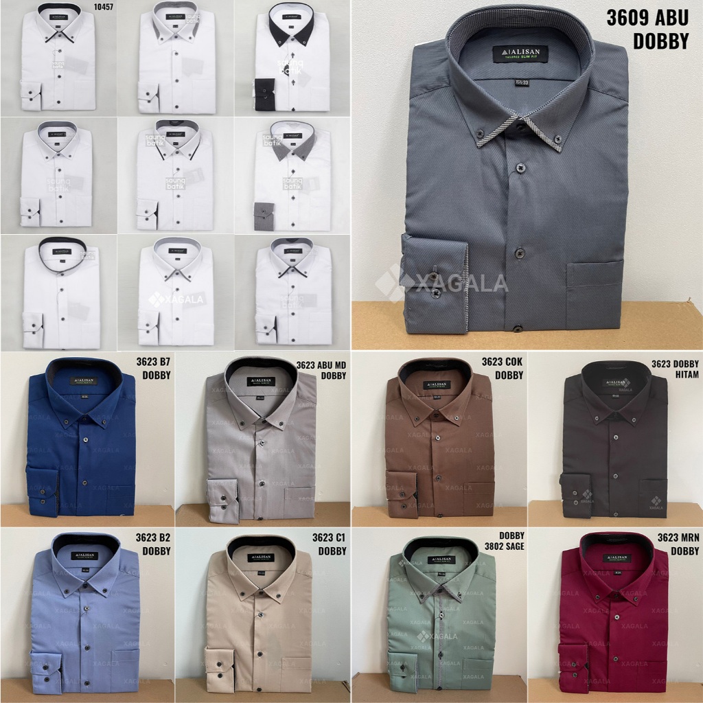 Kemeja Pria ALISAN DOBBY SLIMFIT