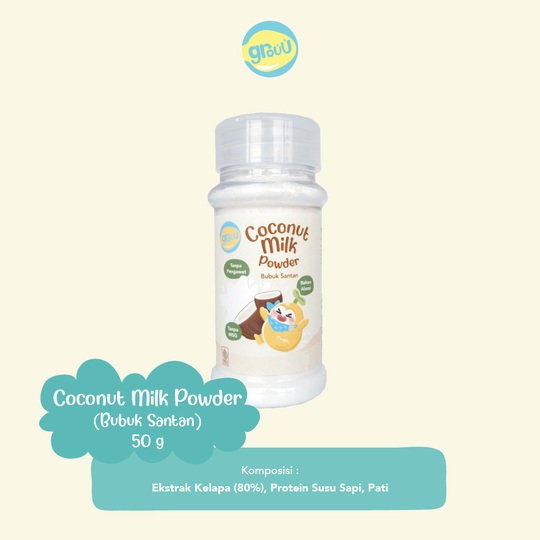

Grouu Coconut Milk Powder Bubuk Santan 50gr