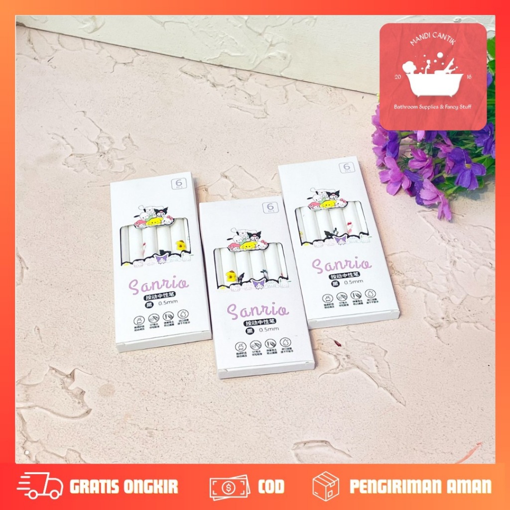 

PEN CETEK SANRIO 1 SET 6 PCS PREMIUM FREE BOX TERMURAH PC-1518 COD BAGUS LUCU IMUT KADO UNIK SOUVERNIR