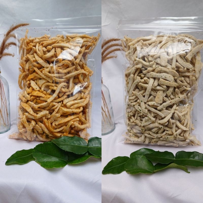 

Basreng Daun Jeruk GRADE B 500gr Rasa Original / Pedas