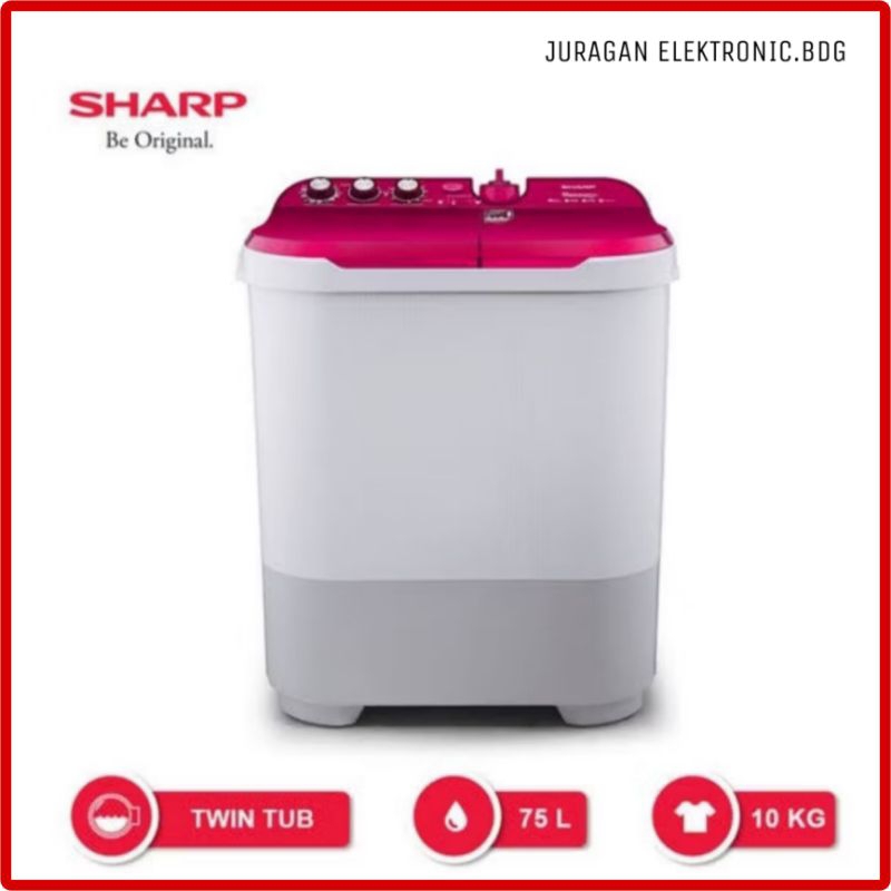 SHARP MESIN CUCI 2 TABUNG 10KG EST 1090