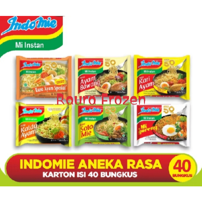 

INDOMIE - Mie Instant / Mi Instan ALL VARIANT (Grosir - Karton/ Dus isi 40 Bungkus)