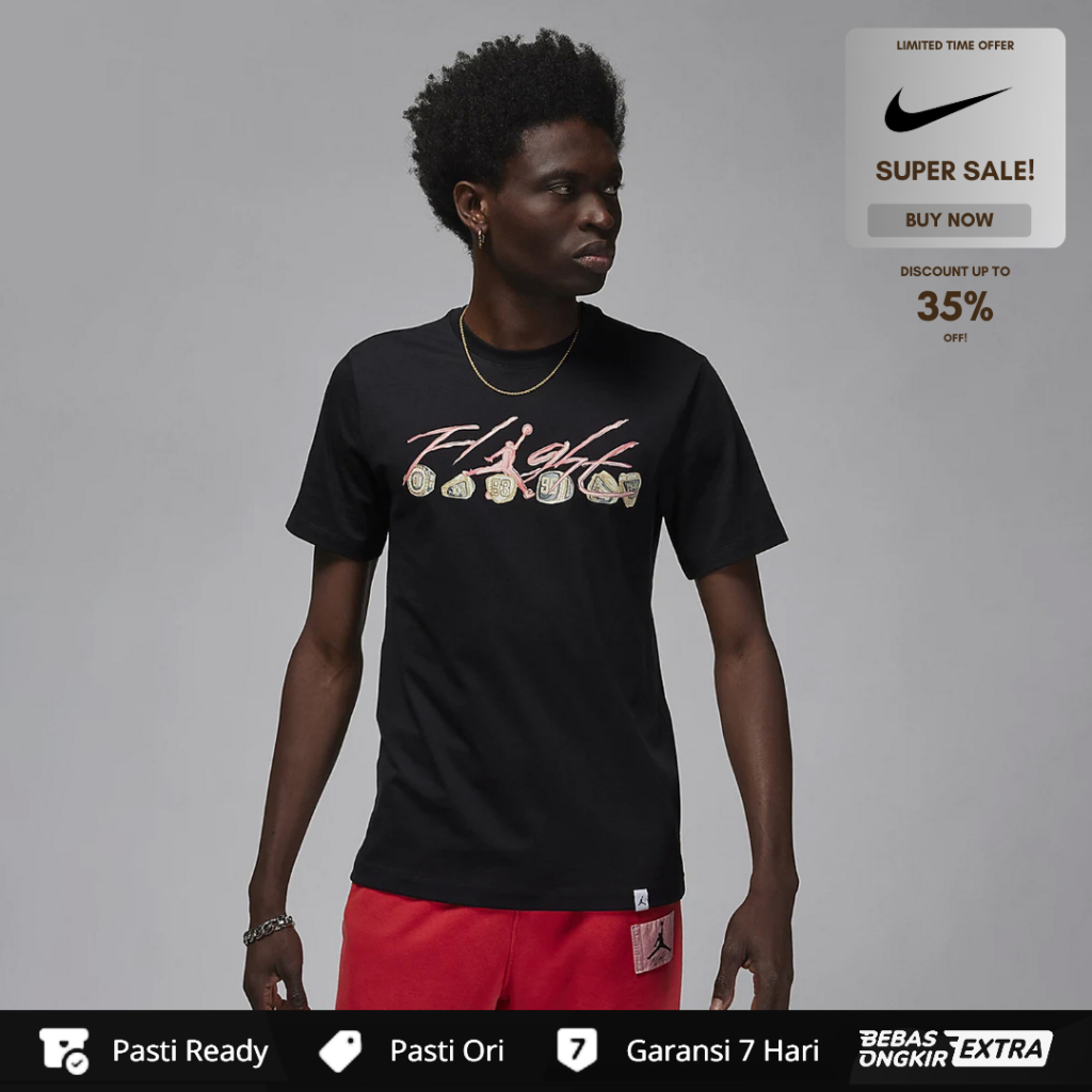 Kaos Nike Jordan Men's Flight Essentials T-Shirt - Black