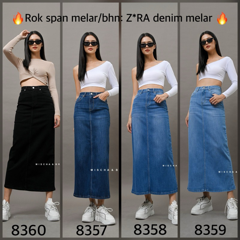 Rok Span Jeans strech melar Mischa & brandon premium