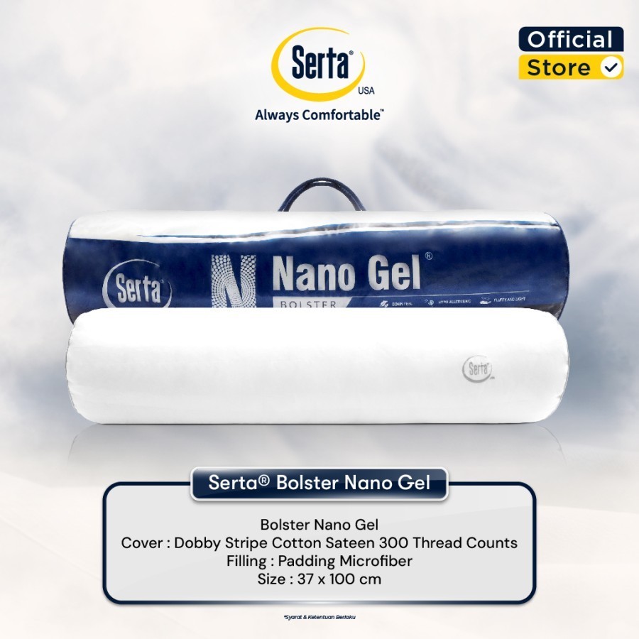 SERTA Nano Gel Bolster | Guling Nano Gel Serta
