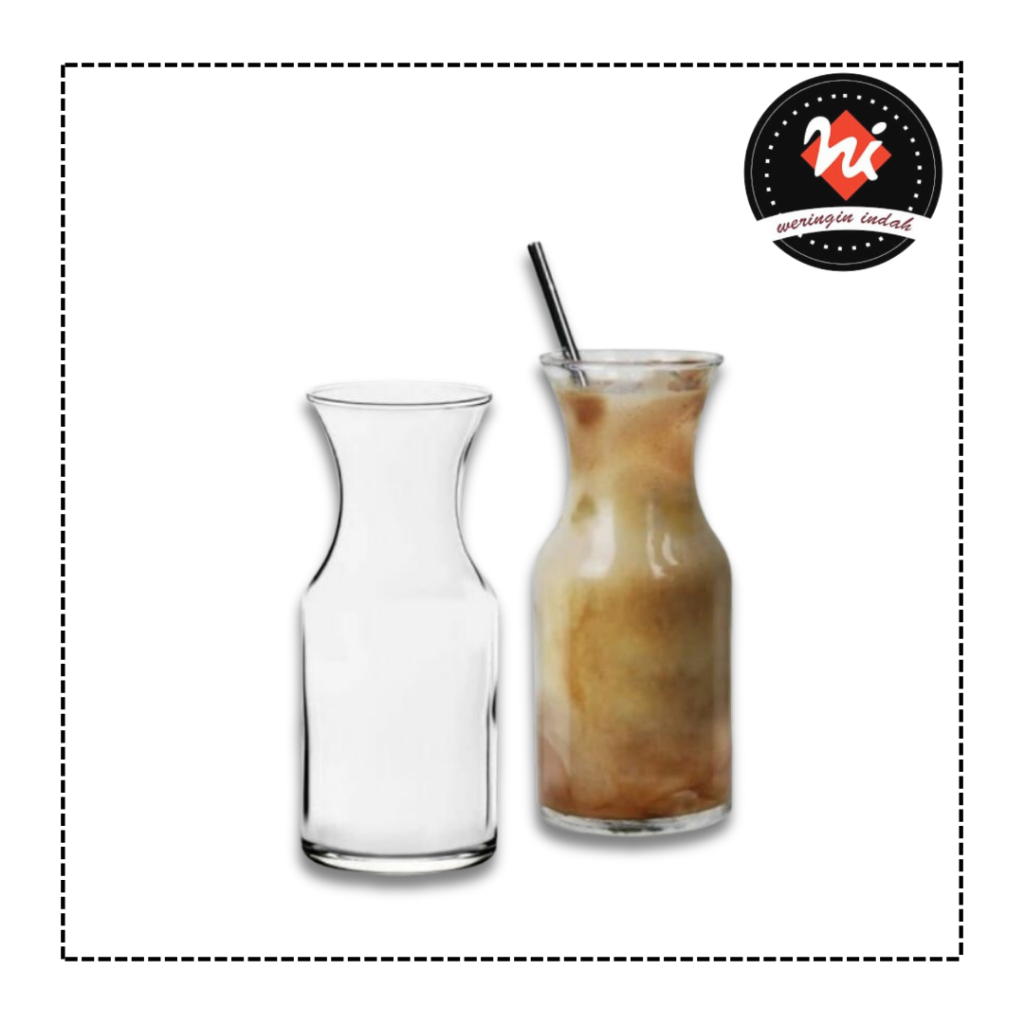 Weringin Indah - Gelas Belarus Citinova, Gelas Carafe 470ml, Teko Mini, Decanter Glass Belarus, Coff