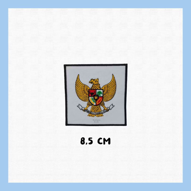 BED BORDIR LAMBANG GARUDA FRAM KOTAK