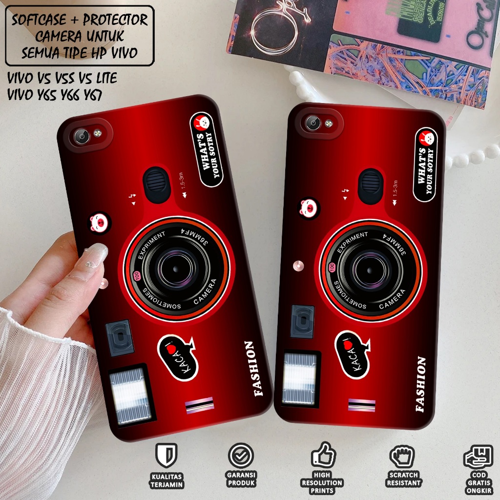 SOFTCASE VIVO 1601 - Case Vivo 1601 - Casing Hp Vivo 1601 Motif CAMERA - Case Hp Vivo 1601 - Casing 