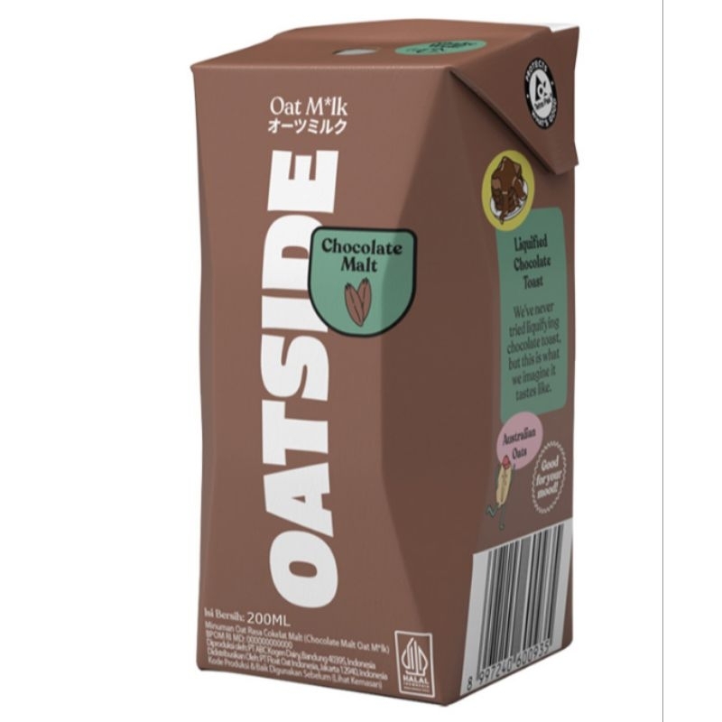 

OATSIDE Oat Milk Chocolate Malt 200 ml susu cokelat