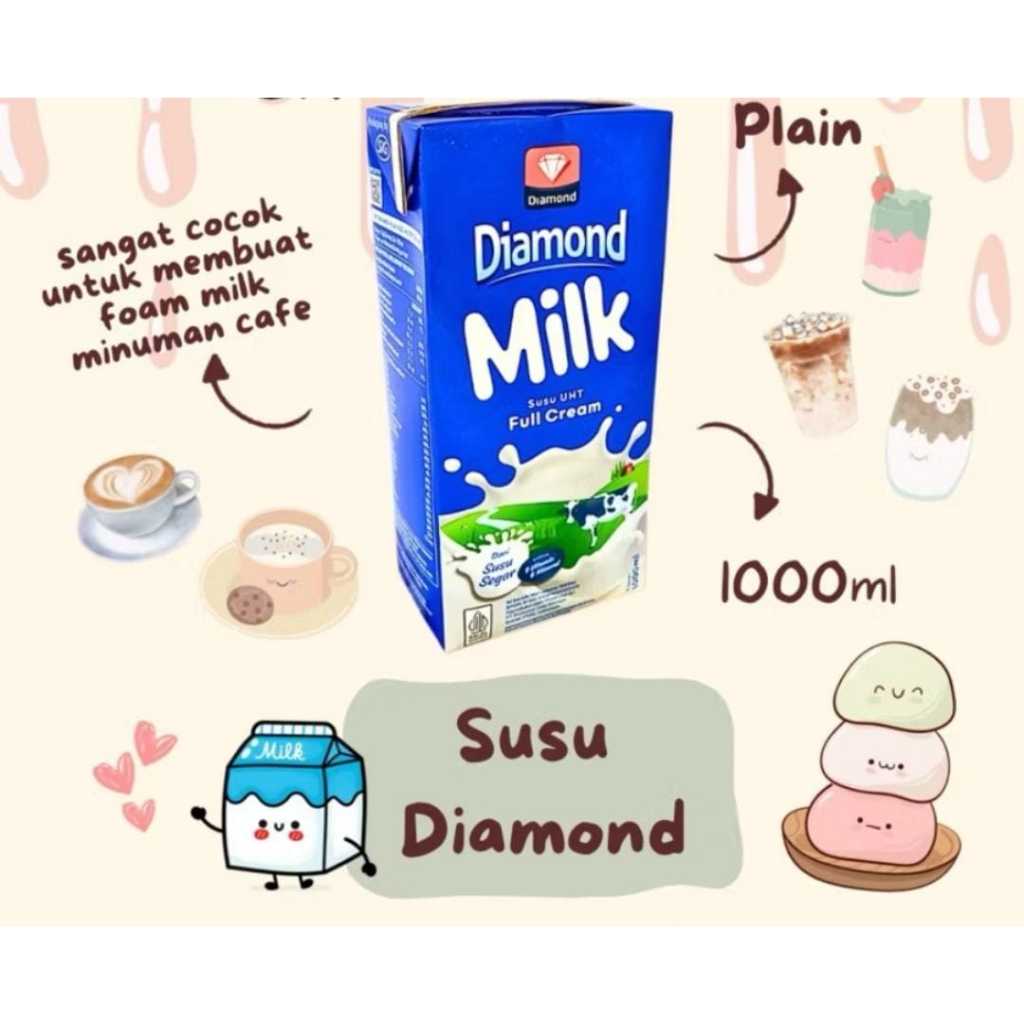 

SUSU UHT FULL CREAM DIAMOND 1 LT VANILA DAN COKLAT