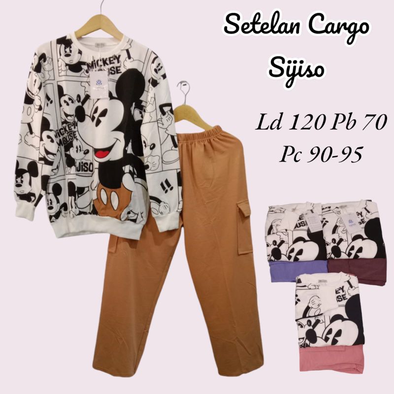 setelan Cargo Korean wear Sijiso