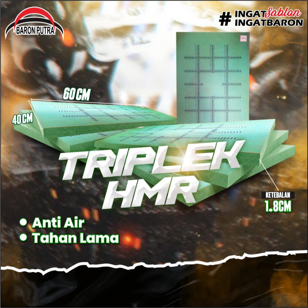 

PAPAN HMR TEBAL 1,8CM