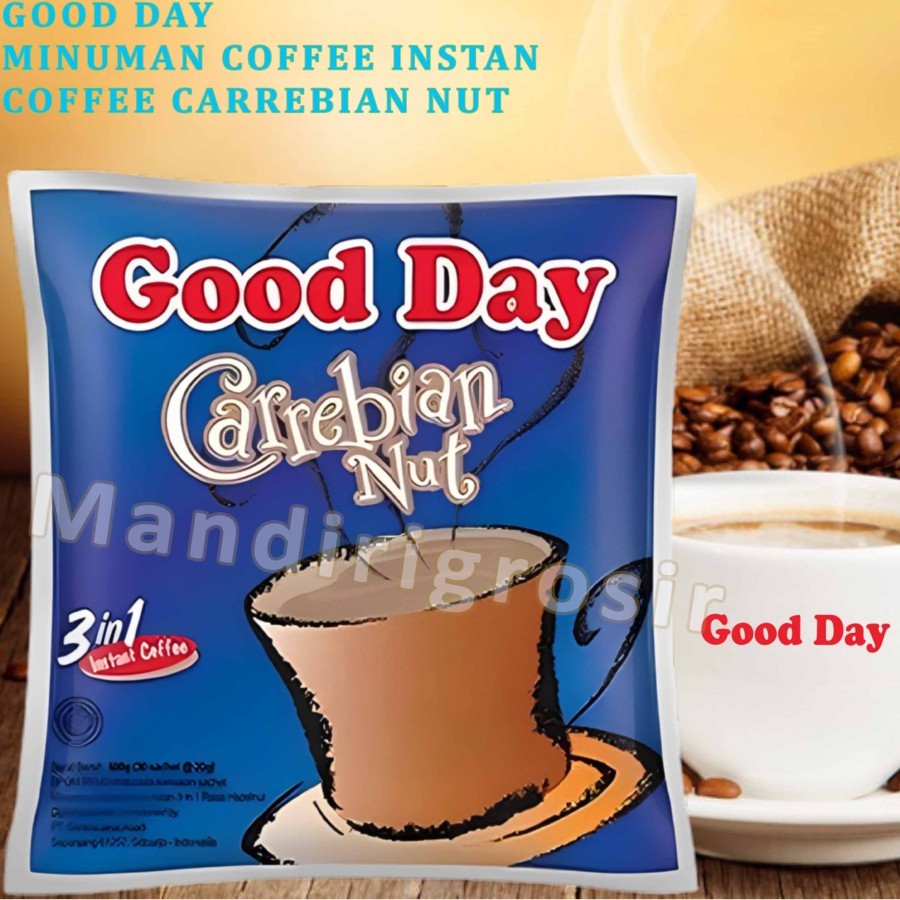 

Minuman Coffee Instan * Good Day 3in1 * Coffe Carrebian Nut * 1000gr