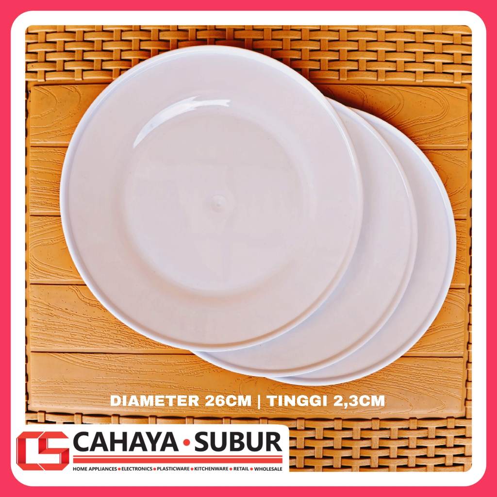Piring Makan Dan Saji Plastik Melamix Putih Satuan Ceper Oval Lodor Makan Food Grade Bpa Free GBU
