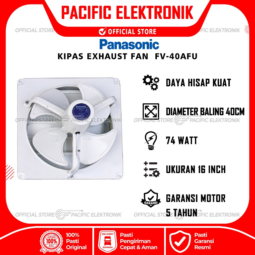 Kipas Panasonic/ Exhaust Fan Panasonic 16inch FV-40AFU / FV40AFU / 40AFU