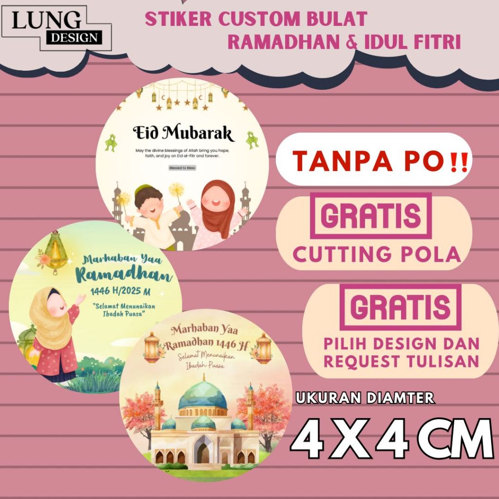 

[ UK 4 X 4CM } STIKER BULAT MARHABAN YA RAMADHAN UNTUK KEMASAN NASI KOTAK , KUE KERING LEBARAN / STICKER IDUL FITRI CUSTOM / STICKER FOTO DESAIN RAMADHAN DAN LEBARAN / Cetak Stiker Bulat MERAYAKAN IDUL FITRI | Stiker KUE KERING JAJAN LEBARAN RAMADHAN