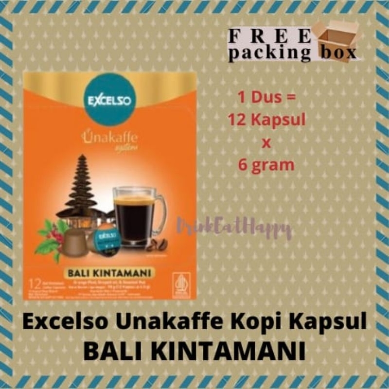 

Excelso UNAKAFFE BALI KINTAMANI Kopi Kapsul Capsule Coffee