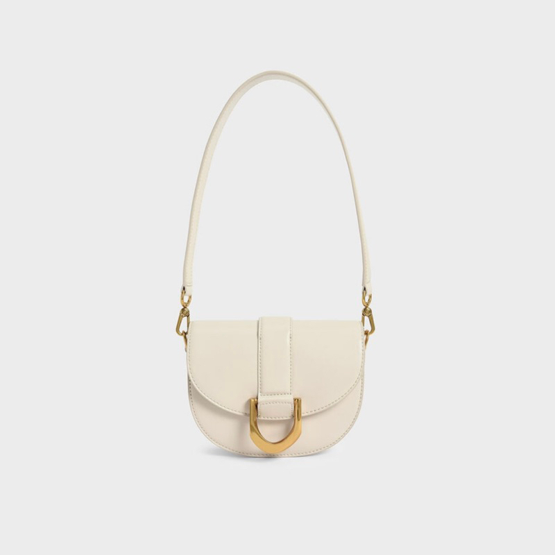 Mini Gabine Saddle Bag - Cream