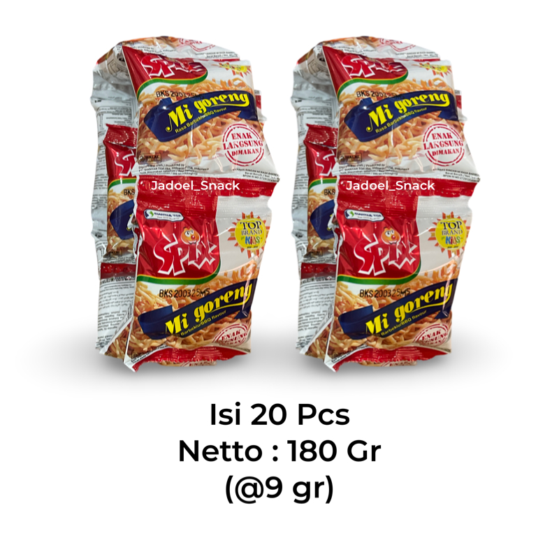 

GROSIR - Spix BBQ Mie Goreng 20 x 9 Gr Rasa BBQ by Jadoel_Snack