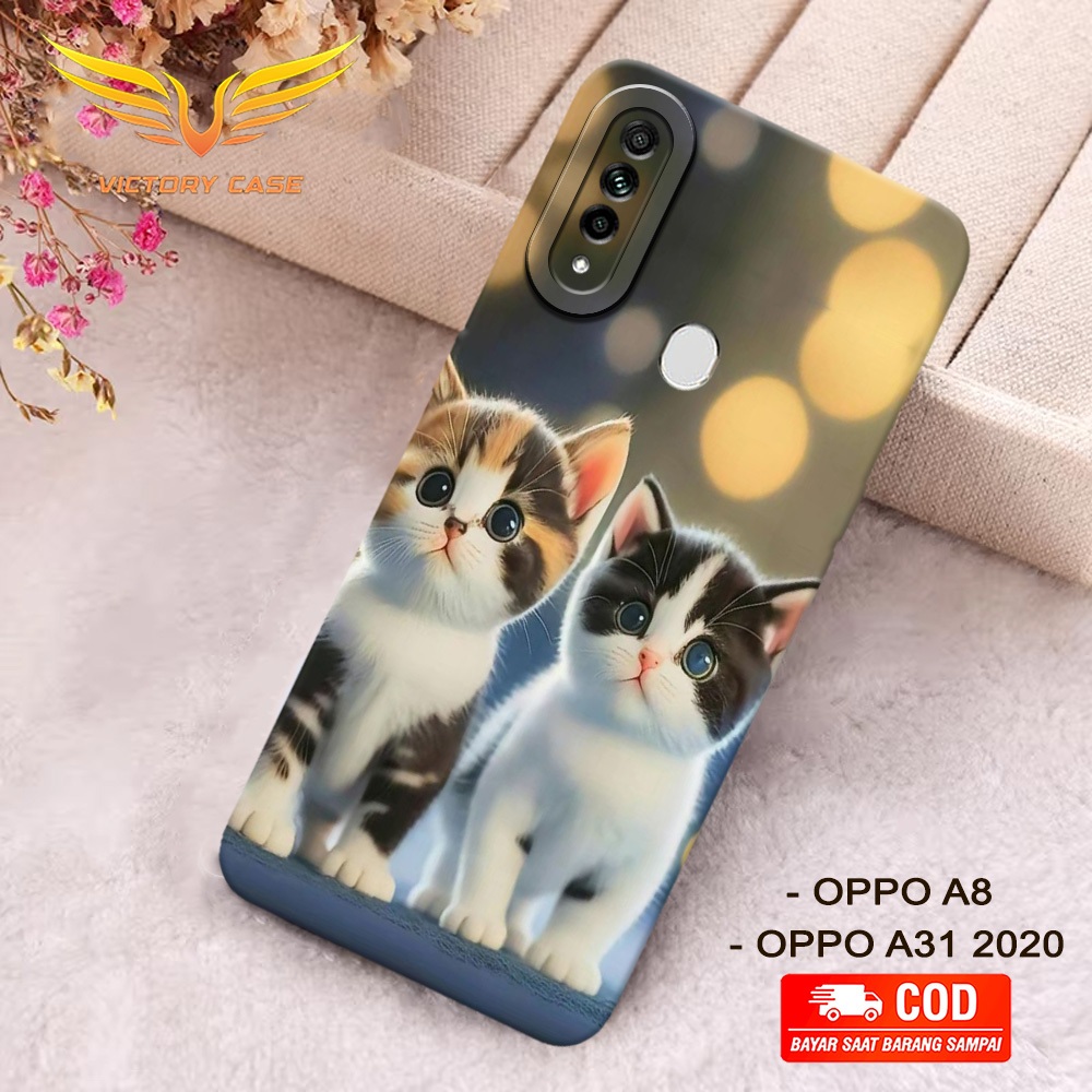 New Kucing Case - Softcase Oppo A8 / A31 2020 - Terbaru - Case Hp Oppo A8 / A31 2020 - Casing Oppo A