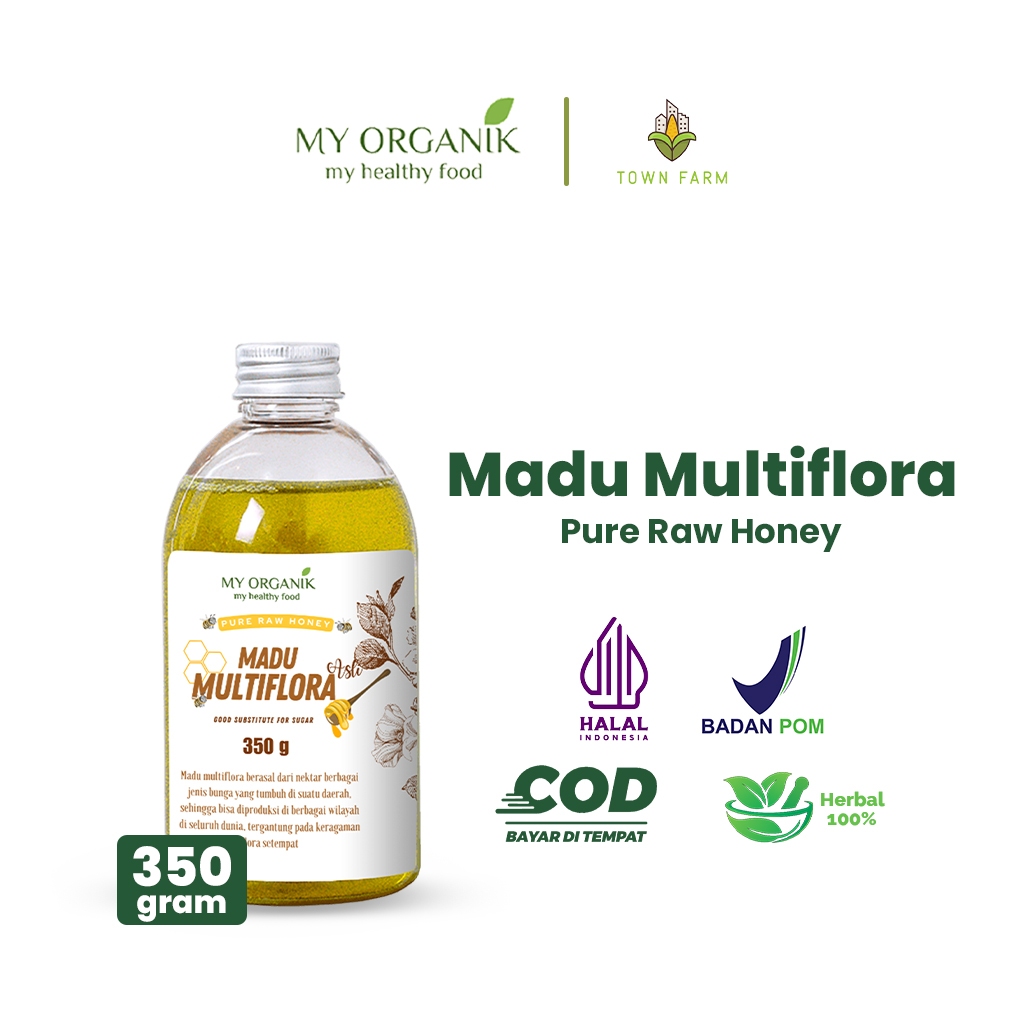 

My Organik Madu Murni Multiflora 350 Gr Premium Pure Original Asli Tanpa Campuran