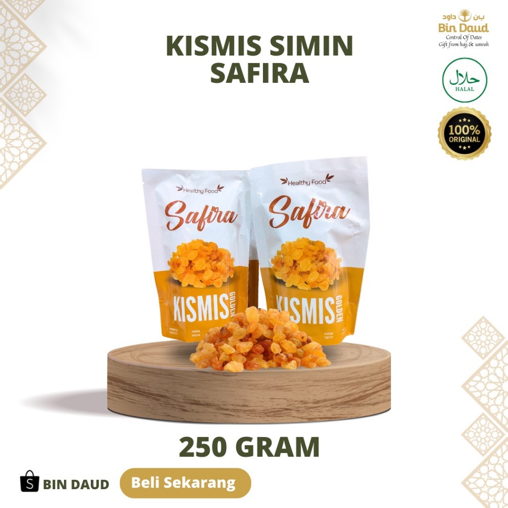 

KISMIS golden SAFIRA 250gr / kismis Arab / Anggur Kering