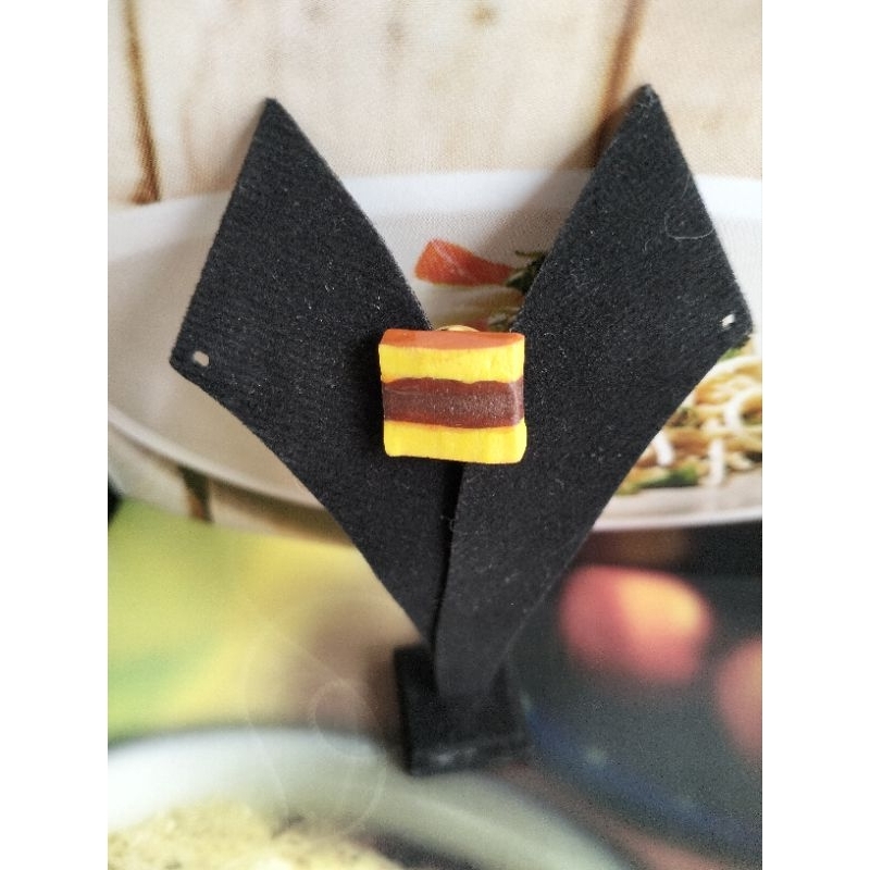 Pin badge clay Lapis Surabaya Indonesian dessert special edition