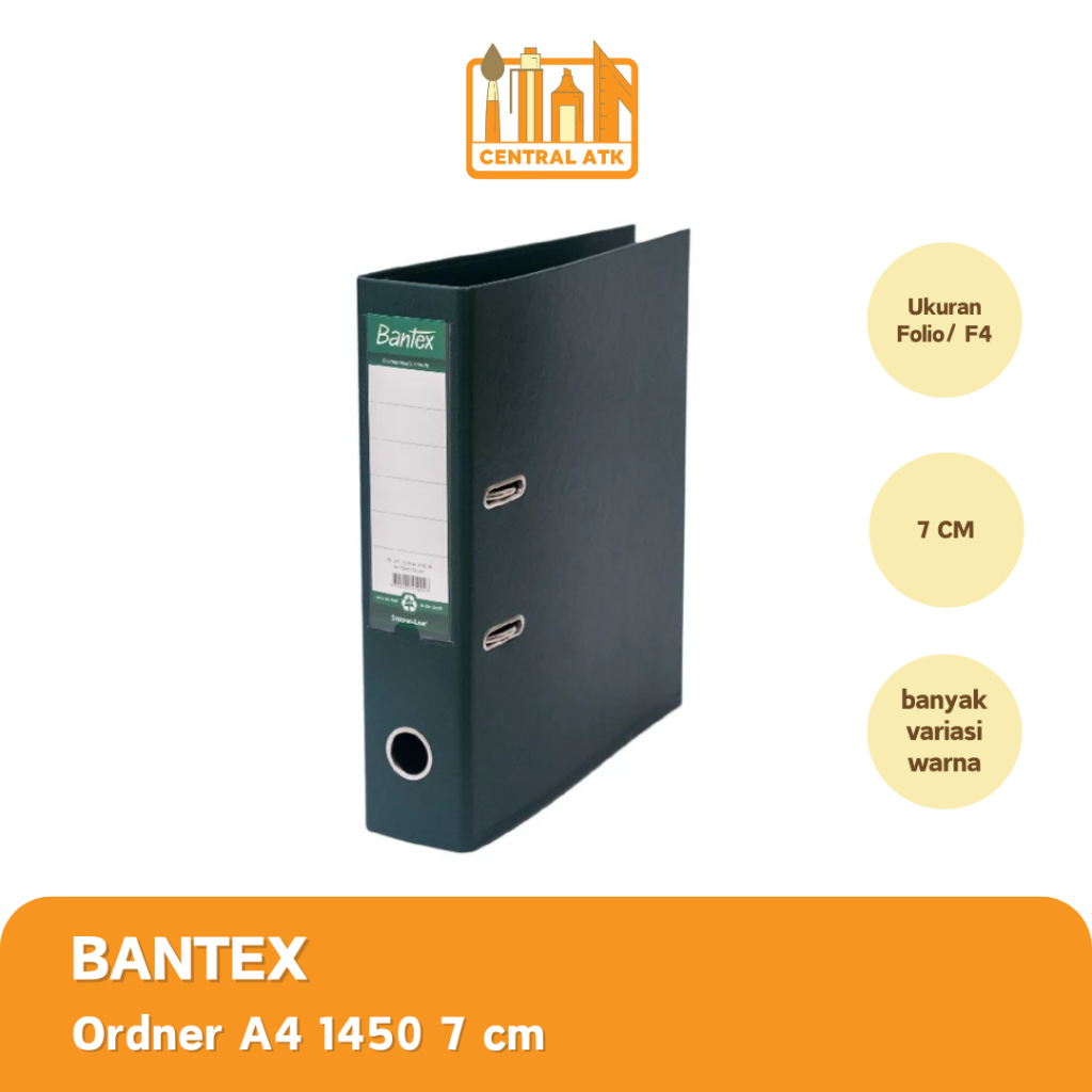 

ORDNER BANTEX A4 1450-04 7cm WARNA GREEN