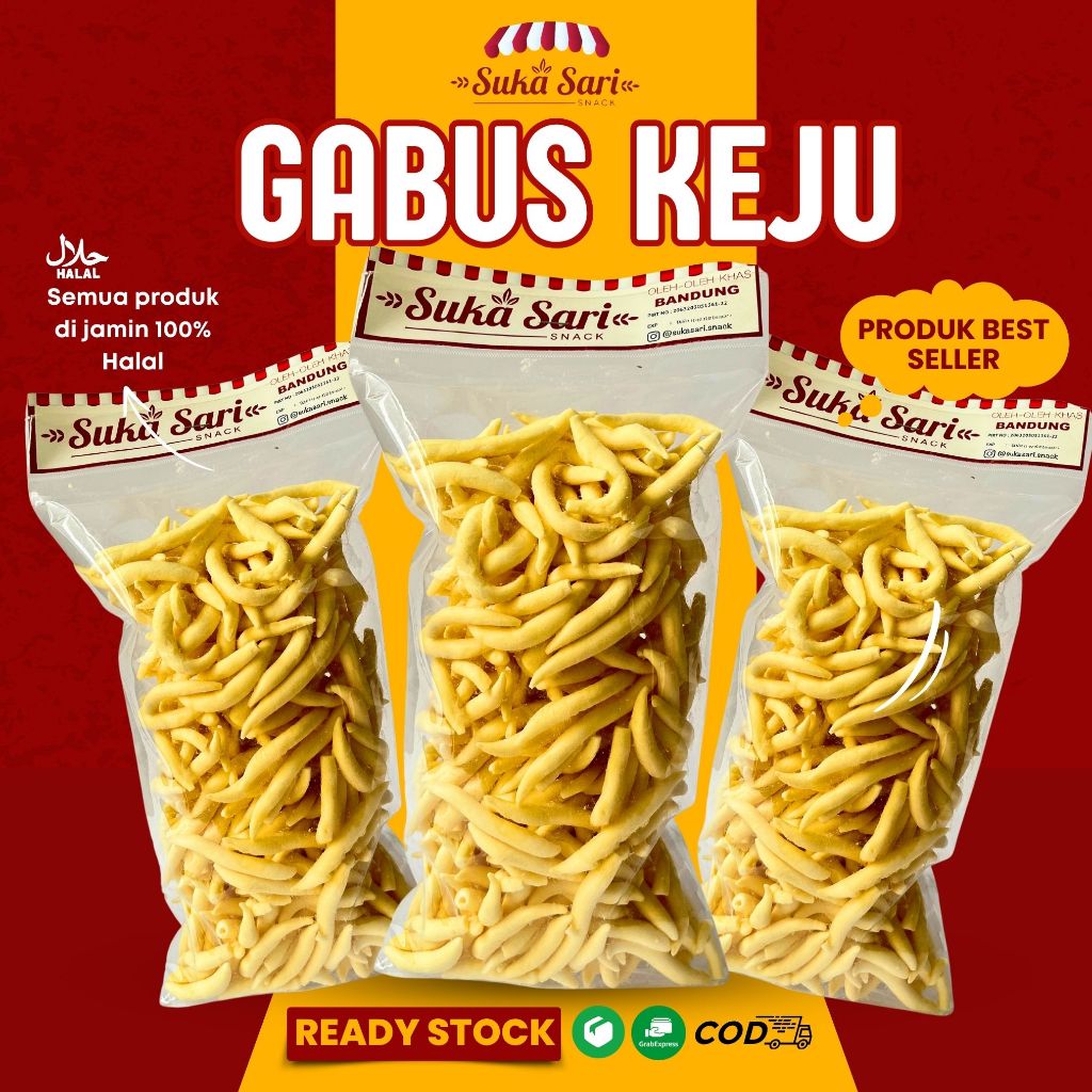 

Stik Gabus Keju Spesial Cemilan Makanan Ringan Bandung | Sukasari Snack