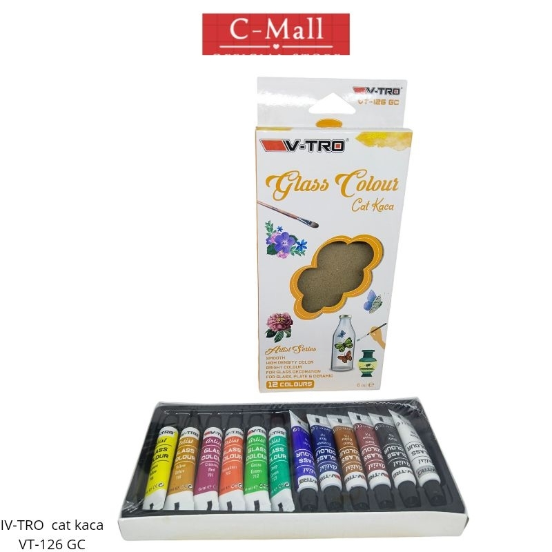 

C-Mall Cat kaca V-TRO free KUAS