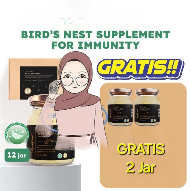 

Realfood Royal Wellness program 12 hari gratis 2 JAR Sarang Burung Walet