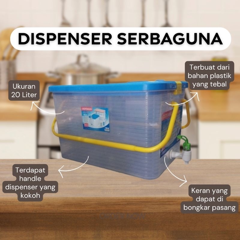 [READY STOCK] DISPENSER KOTAK SANATA 20 LITER | WATER DISPENSER 20 LITER | WATER TANK 20 LITER