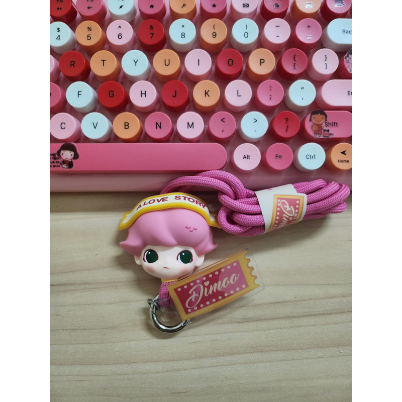 

Lanyard Dimoo Popmart Original Love Theatre Pink