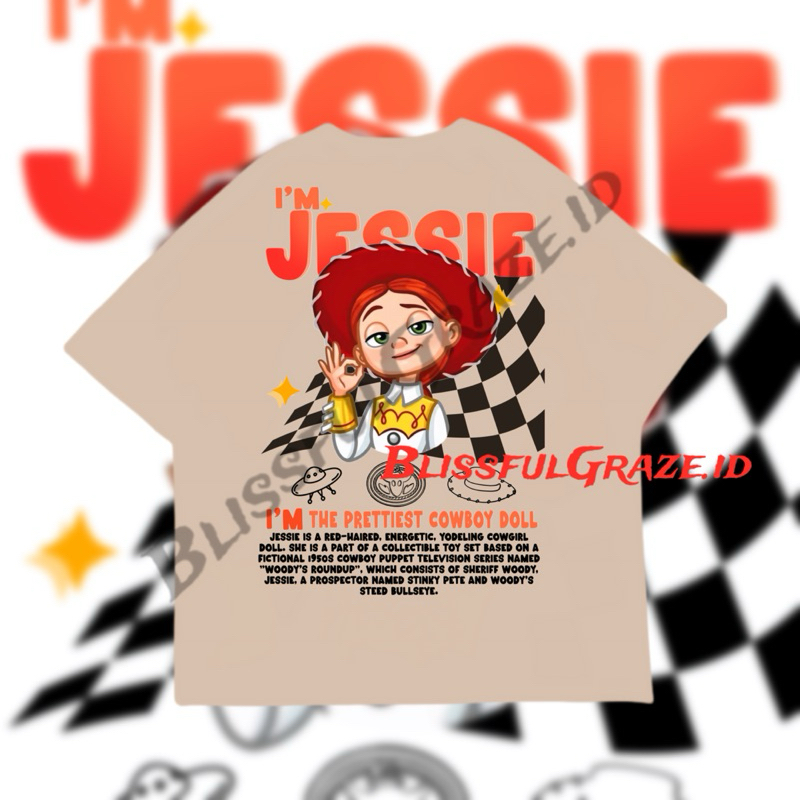 Blissfulgraze.id || Tshirt Toy Story Jessie || Kaos Toy Story || Tshirt Couple || Kaos Pasangan || K