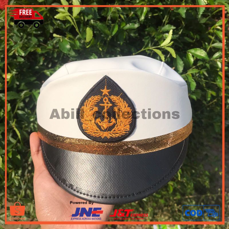 (TERMURAH) TOPI PET TNI ANGKATAN LAUT ANAK CEWE TK PAUD/TOPI PET TNI AL ANAK CEWE/TOPI PET TNI AL CE