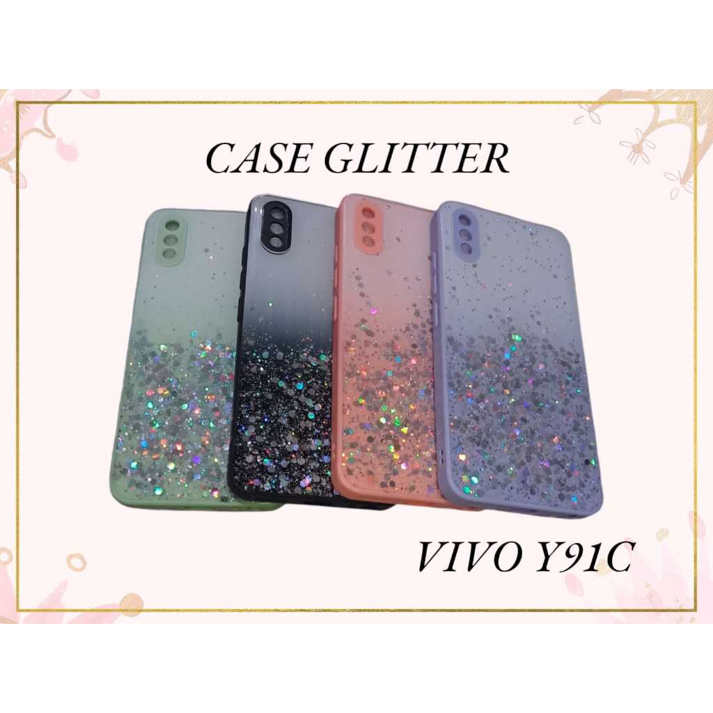 Case glitter VIVO Y91C Bling Star Light Candy