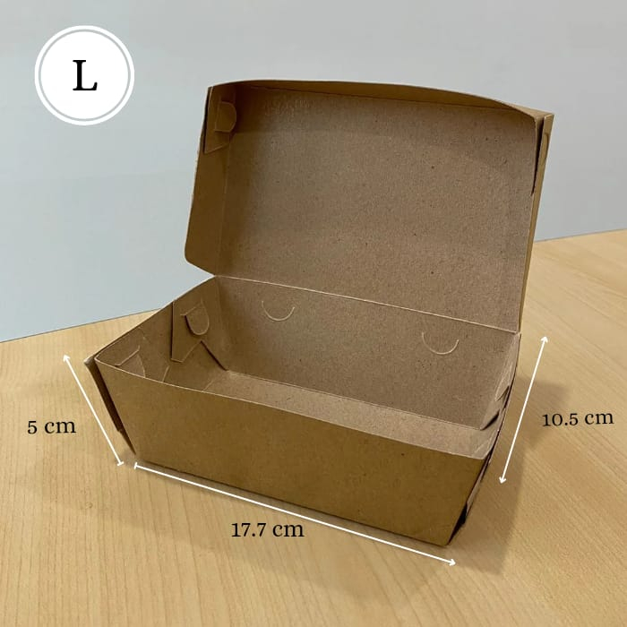 Paper Lunch Box Selip L Motif Rakit