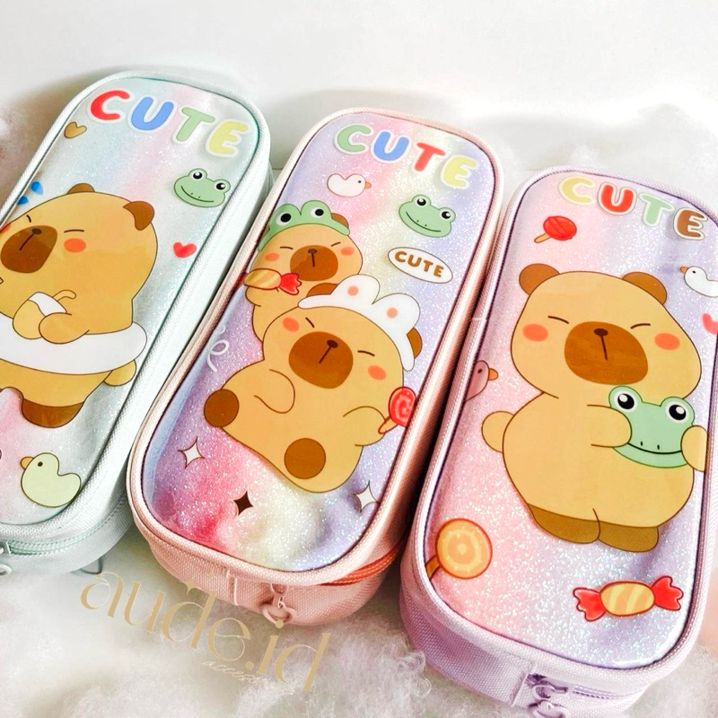 

AUDE - Capybara Pencilcase | Kotak Pensil Capybara | Kotak Pensil | Kotak Pensil Karakter | Capybara | Capybara Lucu | Kotak Pensil Lucu