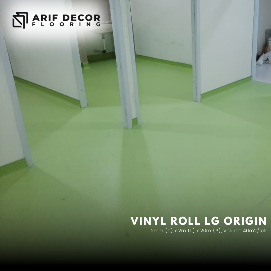 Vinyl Roll LG Origin / LX Hausys motif terrazzo / wood tebal 2mm vinyl rumah sakit