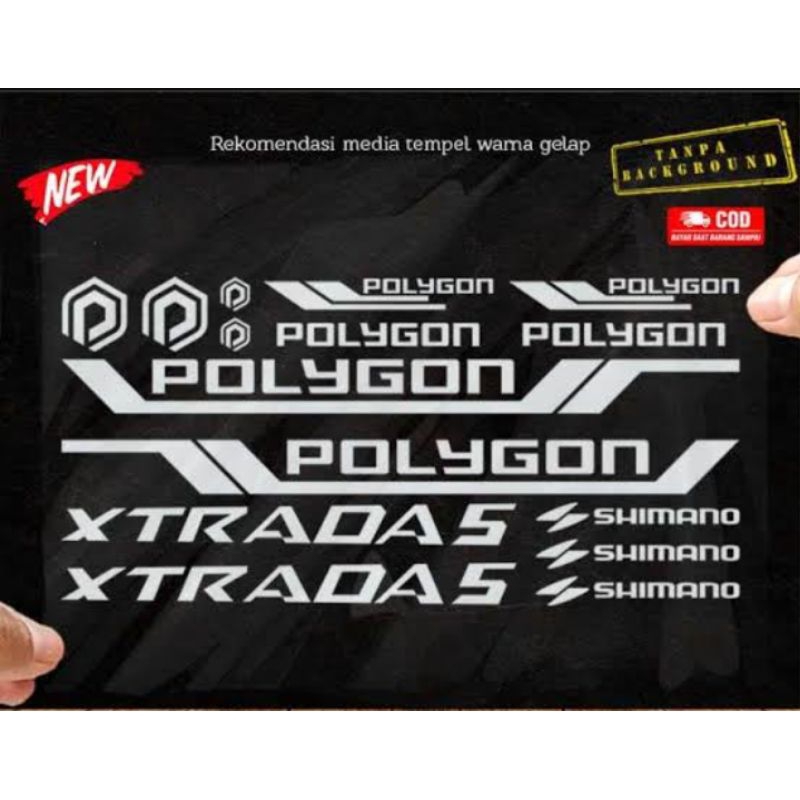 Cutting sticker Sepeda MTB Polygon Xtrada 5