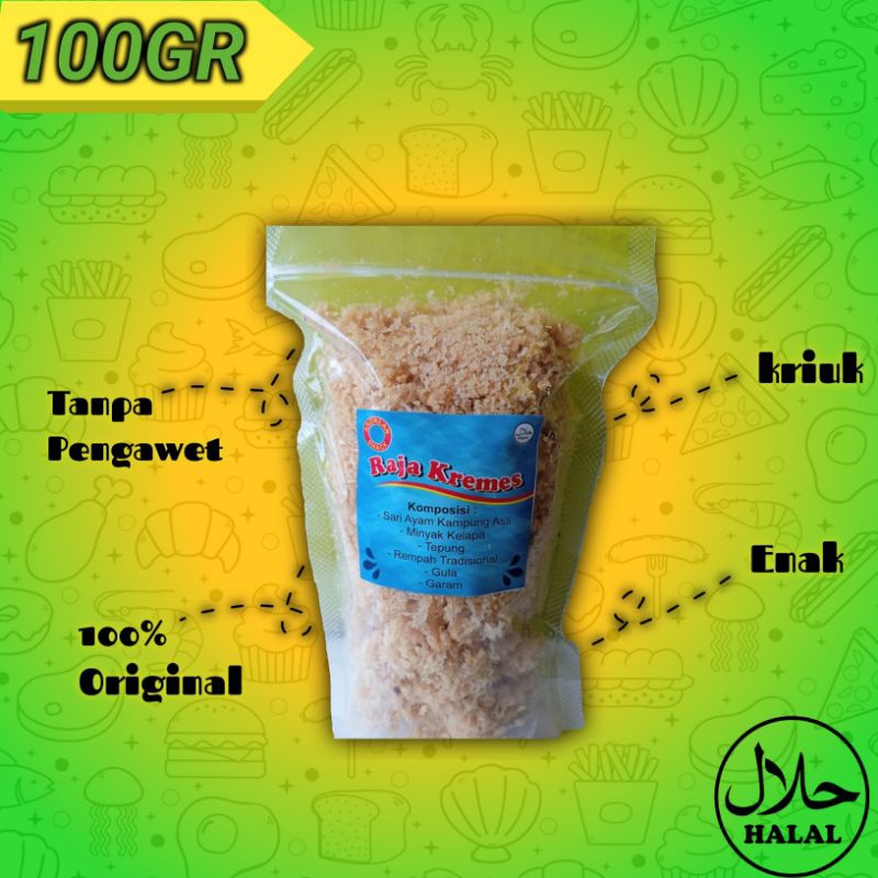 

kremesan ayam kampung/cemilan kremes 100gram