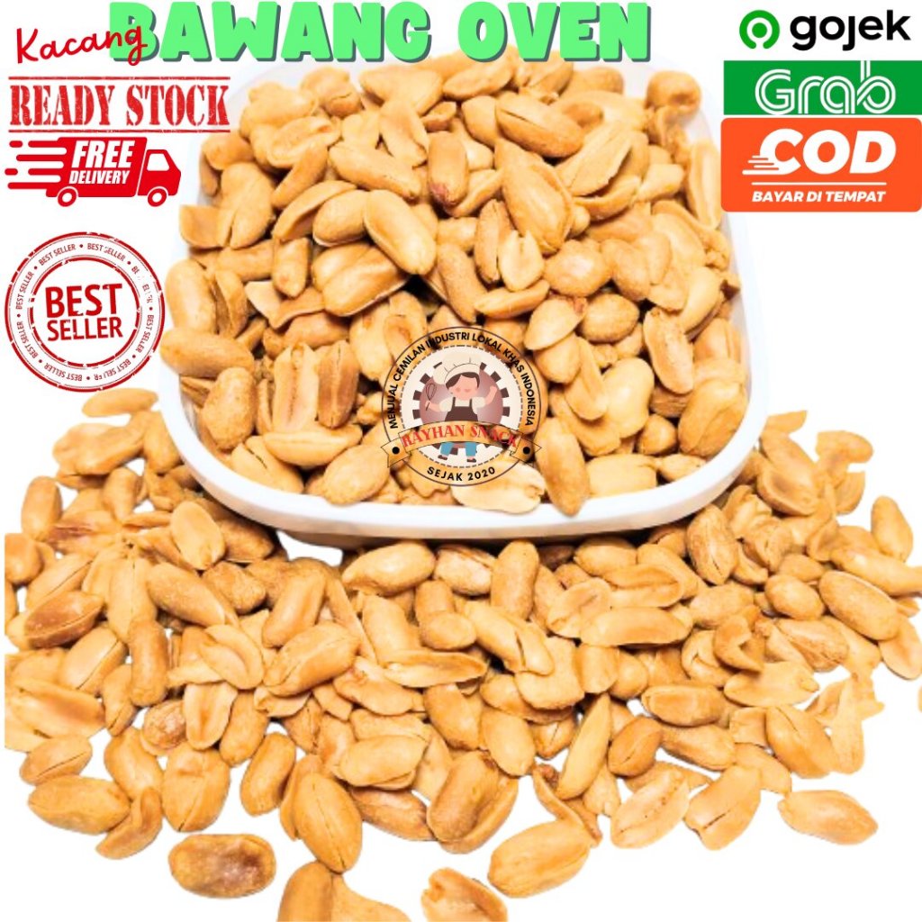 

Kacang Bawang Oven Panggang 250 Gr - Gurih Dijamin Nagih Terus