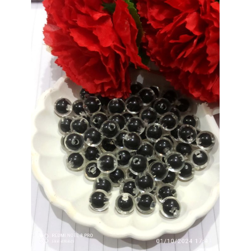 15g mote isi khusus hitam ukuran 8mm/10mm