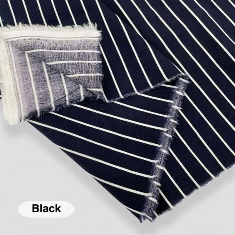 Kain katun garis/katun salur/ kain kemeja/atasa/blouse/tunik