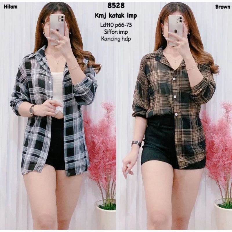 8572# KEMEJA SIFON IMPORT KOTAK