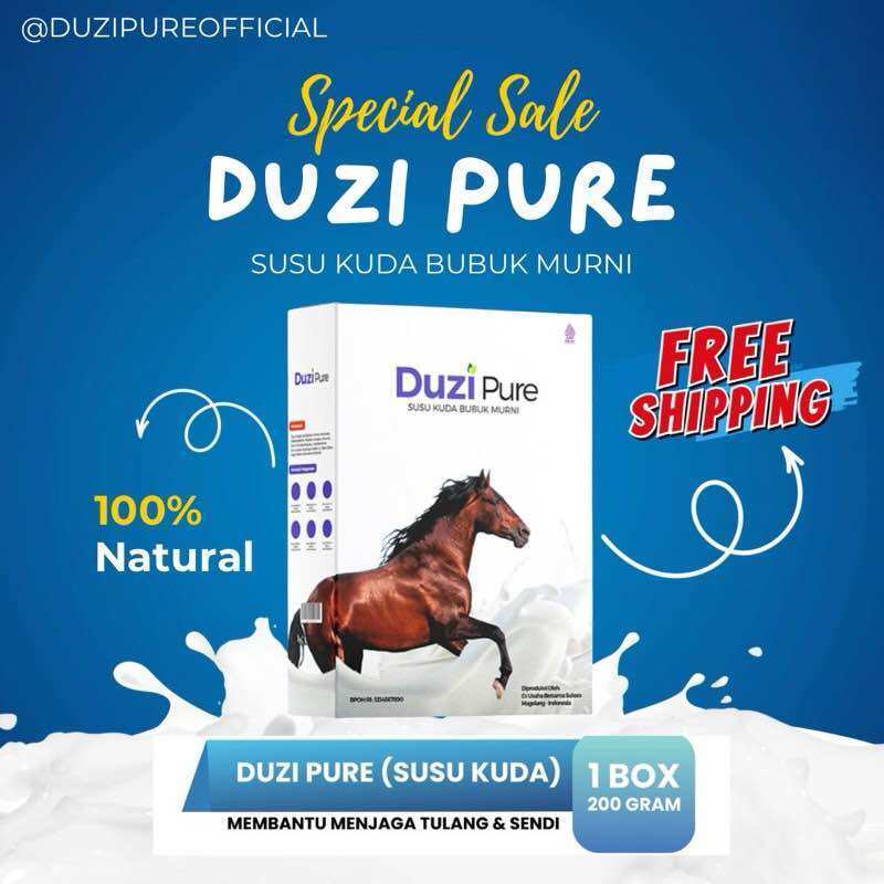 

TERBAIK BISACOD Duzi Pure 200gram Asli Susu Bubuk Kuda Lombok Membantu Atasi Nyeri Sendi Asam Urat & Reumatik Original Herbal